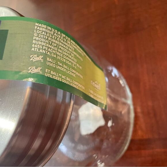 6.5" tall Large Half Gallon Mason Ball Decorative Jar Canister - Picture 5 of 10